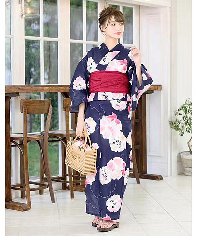 Women'S Formal Traditional Wear - Kimono Yukata Jepang Wanita Ungu Pakaian