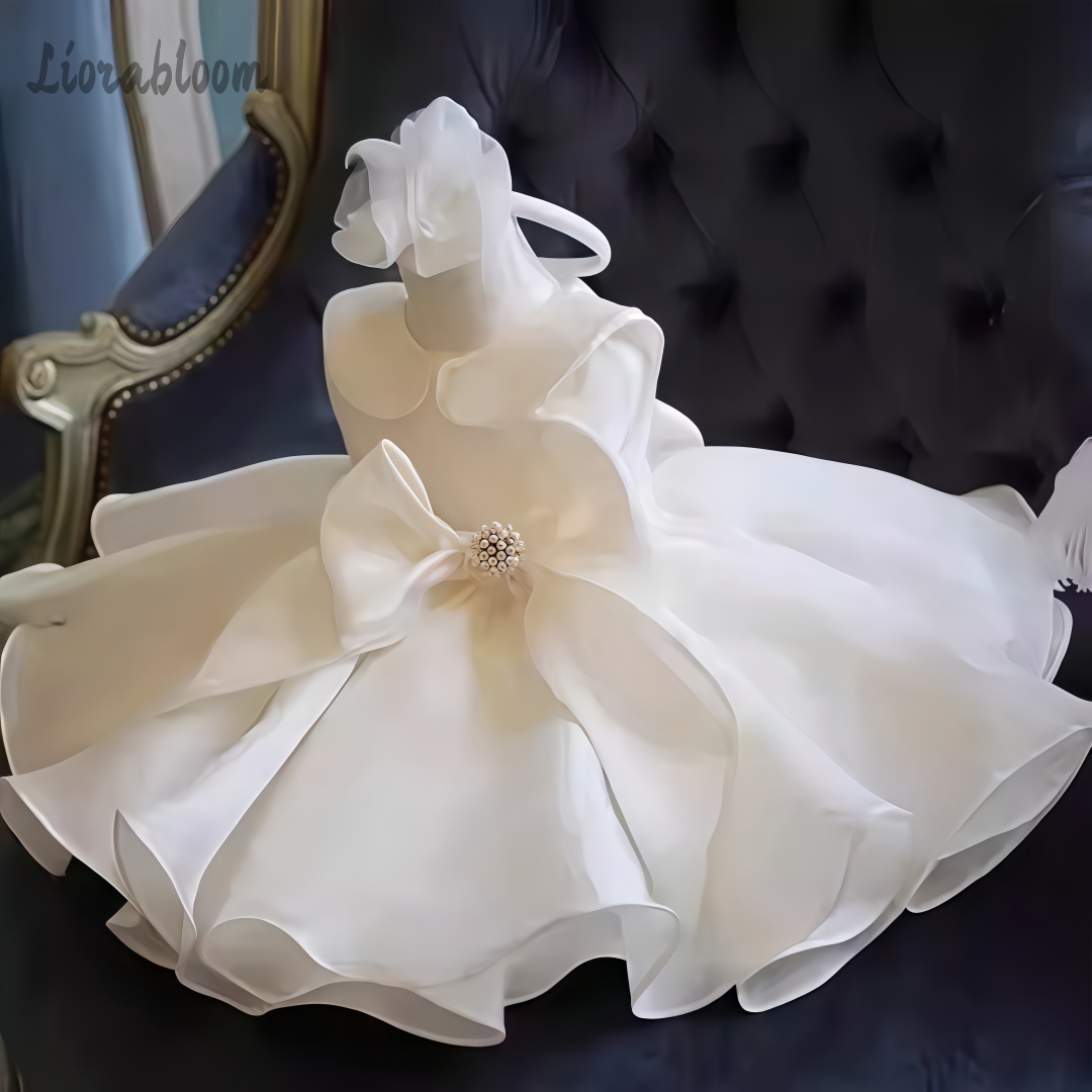 Women'S Formal Wear Wedding - Gaun Berhias Mutiara Putih Gaun Pengiring