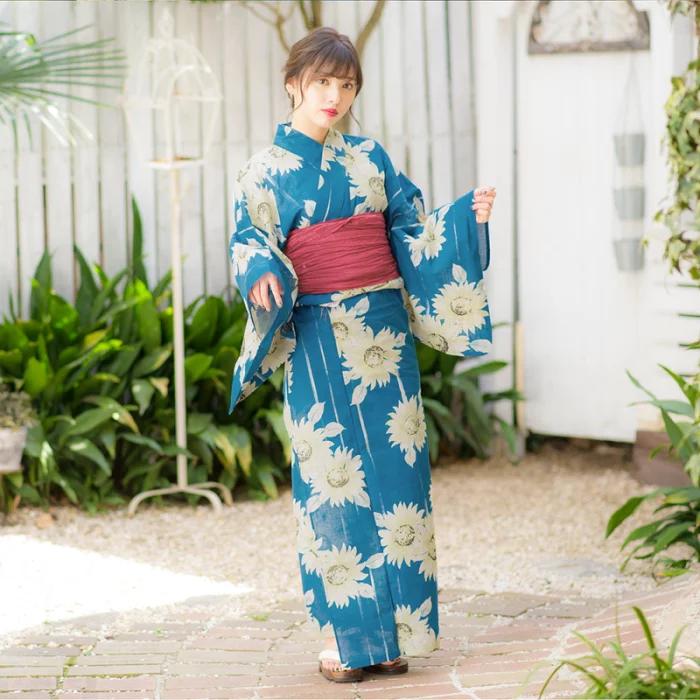 Women'S Formal Traditional Wear - Kimono Yukata Jepang Wanita Katun Gaya