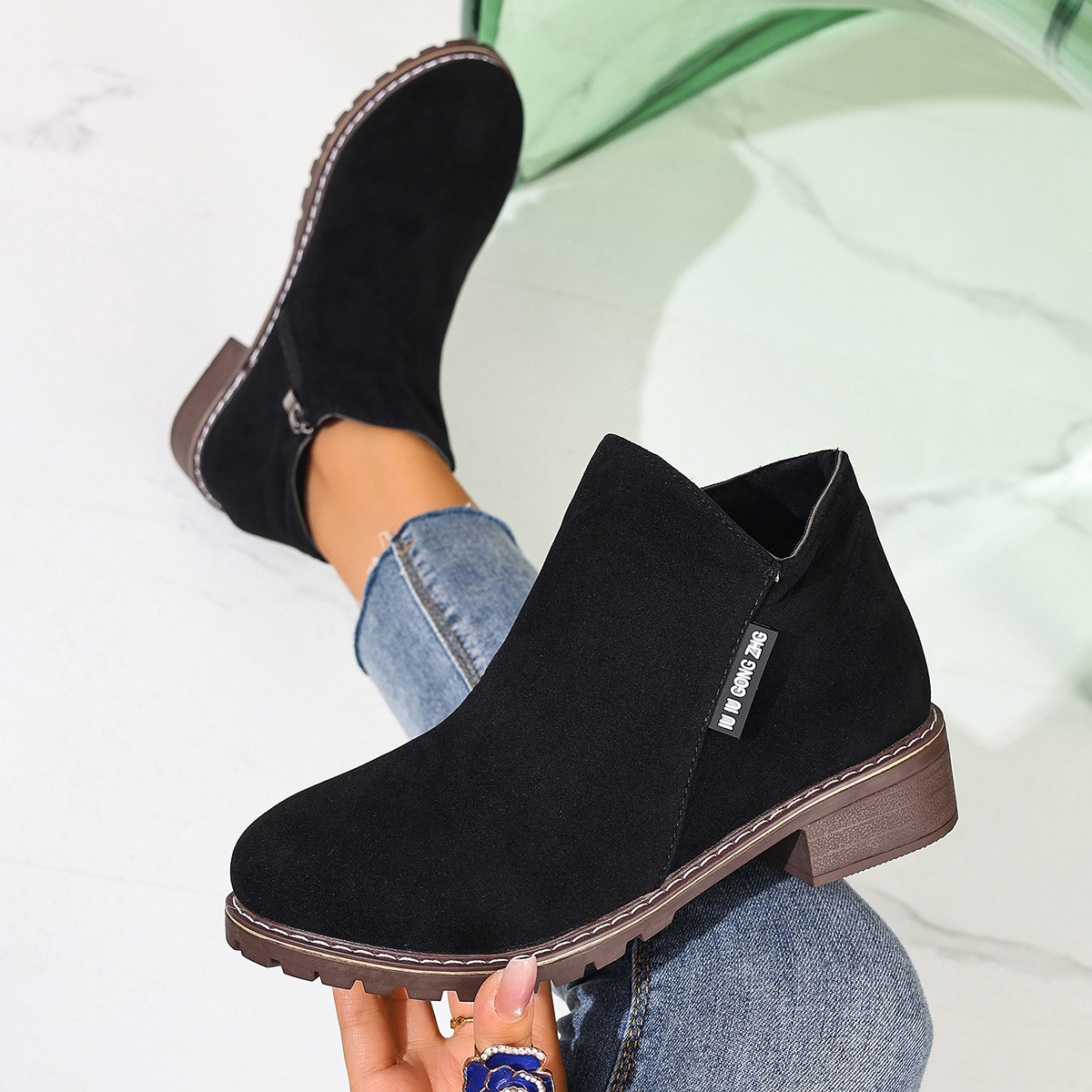 Sepatu Bot Wanita Musim Gugur  - Women Formal Wear On Sale ulasan dan harga