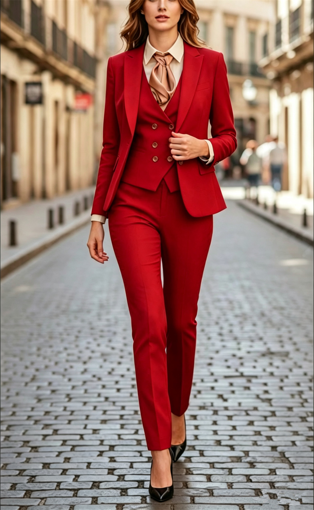 Setelan 3 Potong Hitam Wanita, - Women Formal Wear Tailor ulasan dan harga