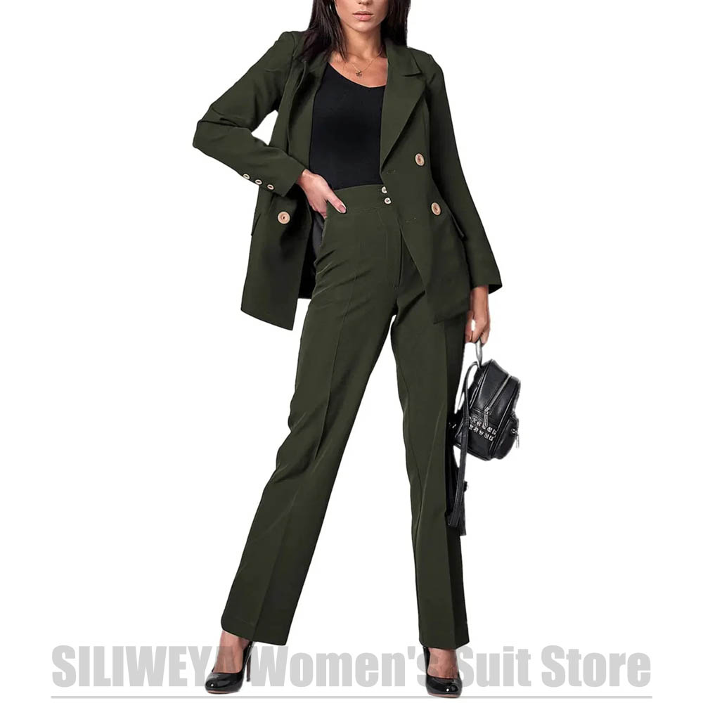 Setelan Jas Wanita Double Brea - Women Formal Wear Tailor ulasan dan harga