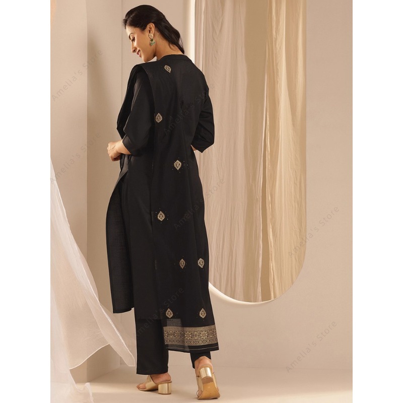 Setelan 3-Pcs Kurta, Celana, d - Women'S Formal Traditional Wear ulasan dan harga