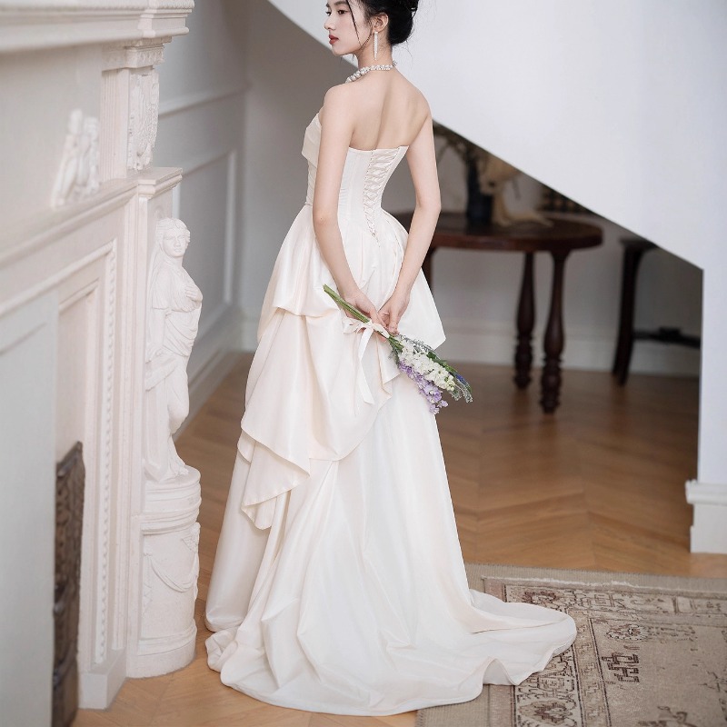 Gaun Pengantin Tanpa Tali Mode - Women'S Formal Wear Wedding ulasan dan harga