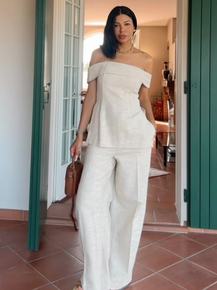 Setelan 2 potong: Celana panja - Women'S Formal Wear With Pants ulasan dan harga