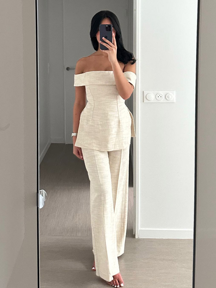 Setelan 2 potong: Celana panja - Women'S Formal Wear With Pants ulasan dan harga