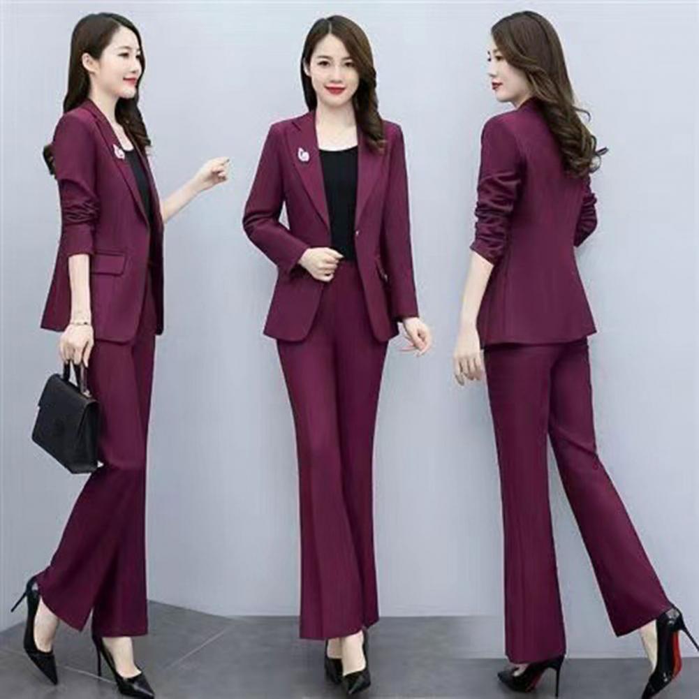 2 Pcs/Set Setelan Jas Formal W - Women'S Formal Wear Suits ulasan dan harga